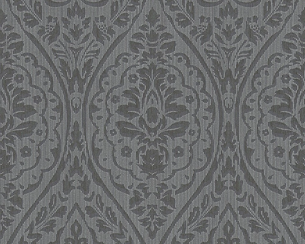 Tapete Vlies Barock Schwarz Grau Tessuto 96195-7 1 Tapete Vlies Barock Schwarz Grau Tessuto 96195-7