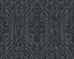 Tapete Vlies Barock Schwarz Grau Tessuto 96195-9