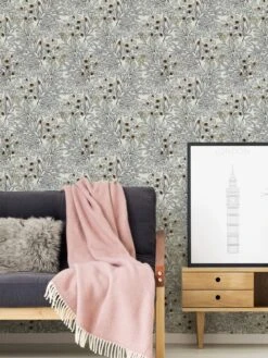 A.S. Creation Tapete Vlies Blätter-Muster Weiß Grau Orange 37534-3 -A.S. Creation Verkaufsgeschäft Tapete Vlies Blaetter Muster weiss grau orange 37534 3 63204382 1