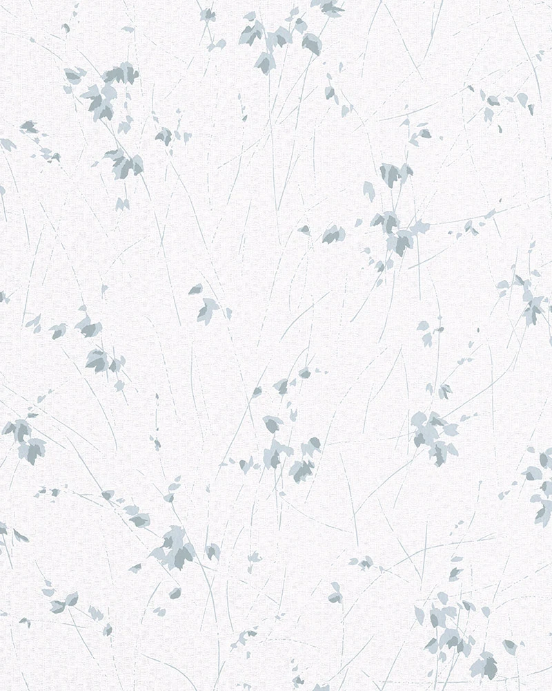 Tapete Vlies Blätter Striche Weiß Blau Glanz 6749-30 1 Tapete Vlies Blätter Striche Weiß Blau Glanz 6749-30
