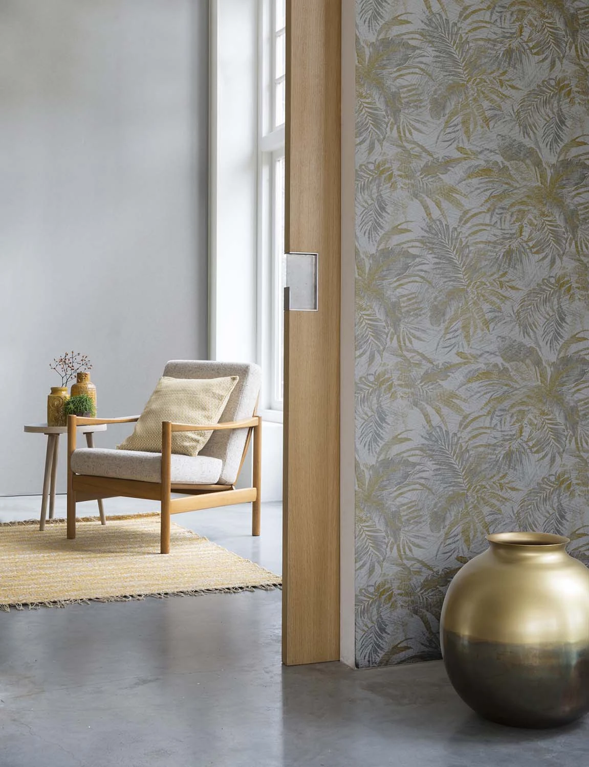 Tapete Vlies Blätter Grau Gold Glitzer Rasch Textil 229126 2 Tapete Vlies Blätter Grau Gold Glitzer Rasch Textil 229126 – Bild 2