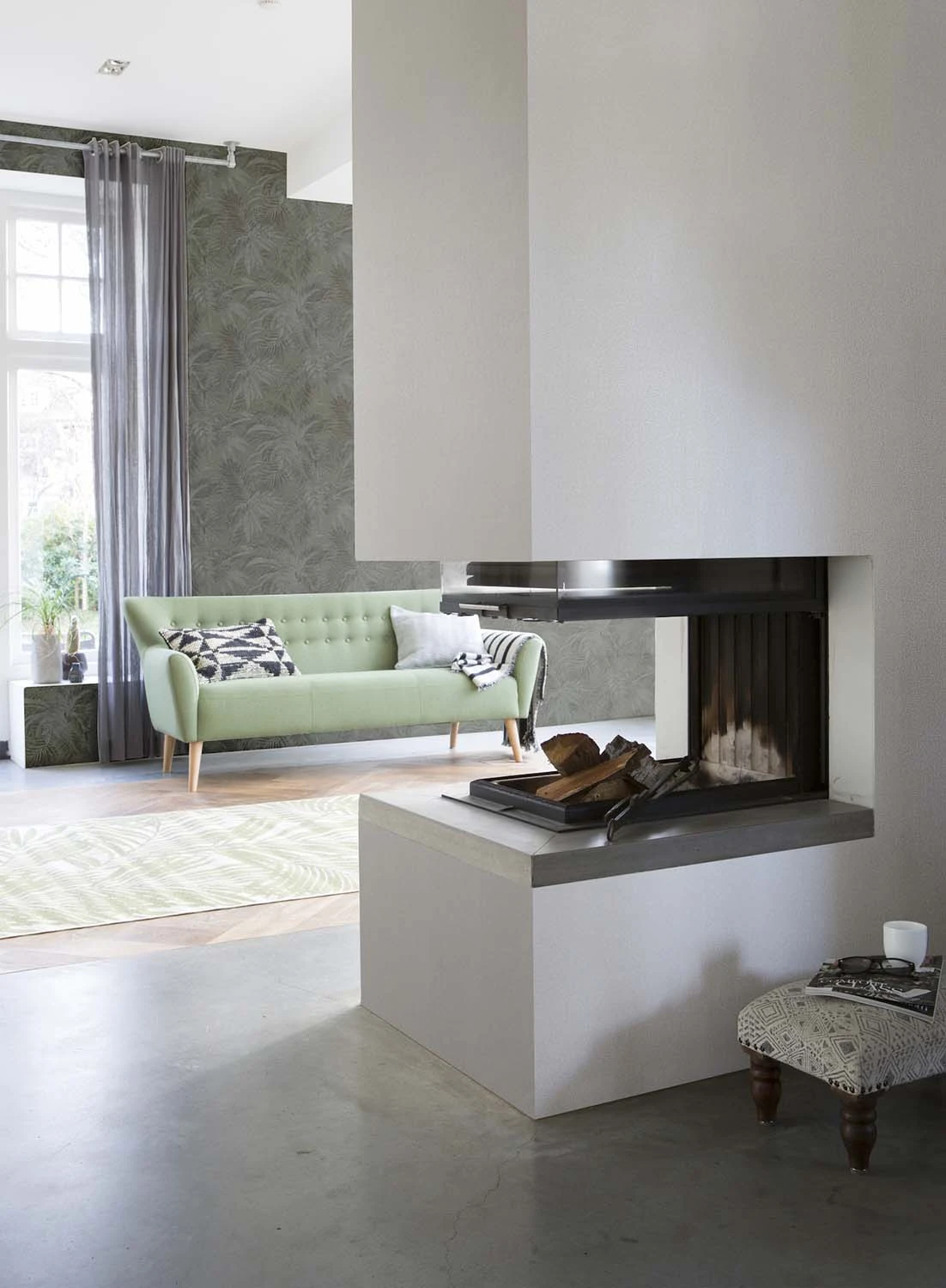 Tapete Vlies Blätter Grau Grün Glitzer Rasch Textil 229102 2 Tapete Vlies Blätter Grau Grün Glitzer Rasch Textil 229102 – Bild 2