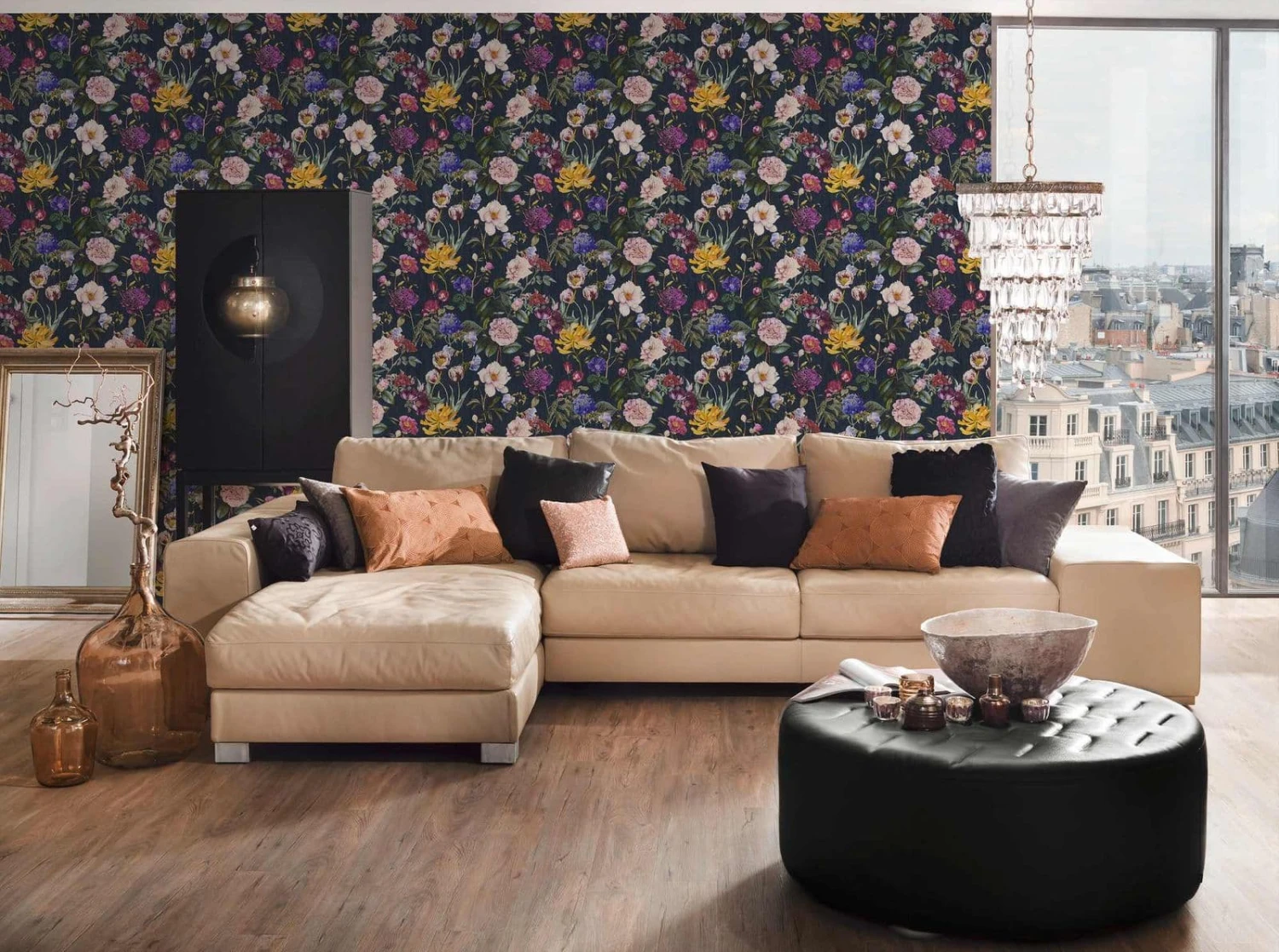 Tapete Vlies Blüten Grau-blau Grün Jette Joop 37336-4 3 Tapete Vlies Blüten Grau-blau Grün Jette Joop 37336-4 – Bild 3