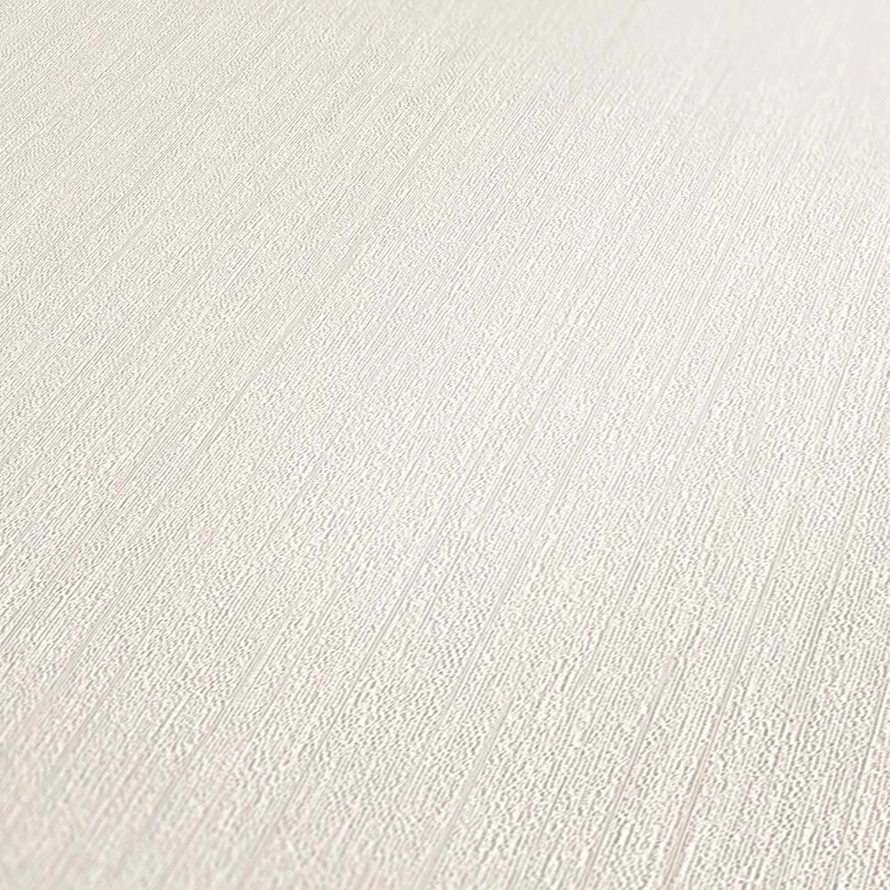 Tapete Vlies Einfarbig Streifen Weiß-creme 38099-2 3 Tapete Vlies Einfarbig Streifen Weiß-creme 38099-2 – Bild 3
