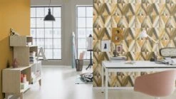 Tapete Vlies Einfarbig Textil Gelb Rasch 452075 -A.S. Creation Verkaufsgeschäft Tapete Vlies Einfarbig Textil gelb Rasch 452075 63208697 1