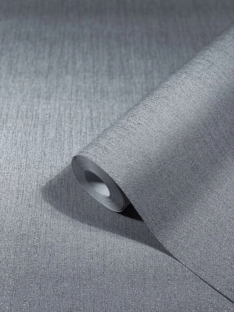 Tapete Vlies Einfarbig Textil Silber Glanz 32707 3 Tapete Vlies Einfarbig Textil Silber Glanz 32707 – Bild 3