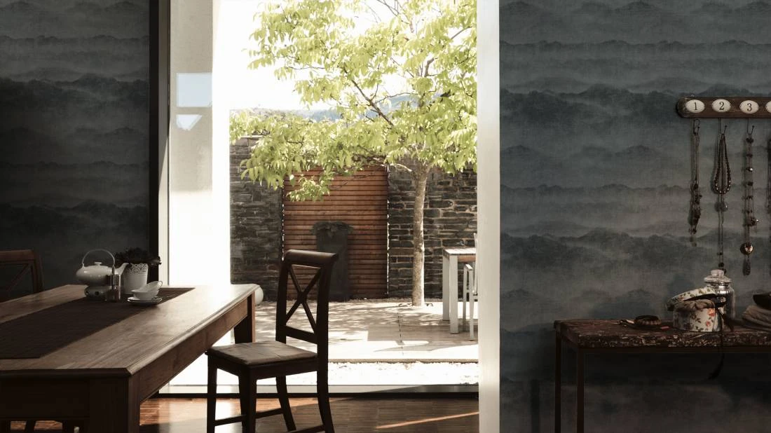 Tapete Vlies Einfarbig Vintage Anthrazit 36714-2 2 Tapete Vlies Einfarbig Vintage Anthrazit 36714-2 – Bild 2