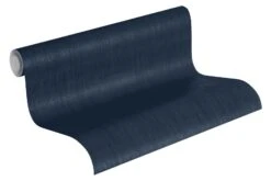 Tapete Vlies Einfarbig Meliert Grau-blau Jette 37337-7