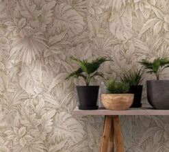 Tapete Vlies Floral Blätter Dschungel Beige Braun 33307 -A.S. Creation Verkaufsgeschäft Tapete Vlies Floral Blaetter Dschungel beige braun 33307 63210593 1