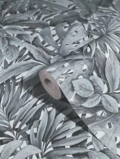 Tapete Vlies Floral Blätter Dschungel Grau-blau 33306 8 Tapete Vlies Floral Blätter Dschungel Grau-blau 33306 -A.S. Creation Verkaufsgeschäft Tapete Vlies Floral Blaetter Dschungel grau blau 33306 63210592 1