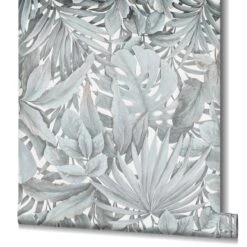 Tapete Vlies Floral Blätter Dschungel Grau-blau 33306 7 Tapete Vlies Floral Blätter Dschungel Grau-blau 33306 -A.S. Creation Verkaufsgeschäft Tapete Vlies Floral Blaetter Dschungel grau blau 33306 63210592 2