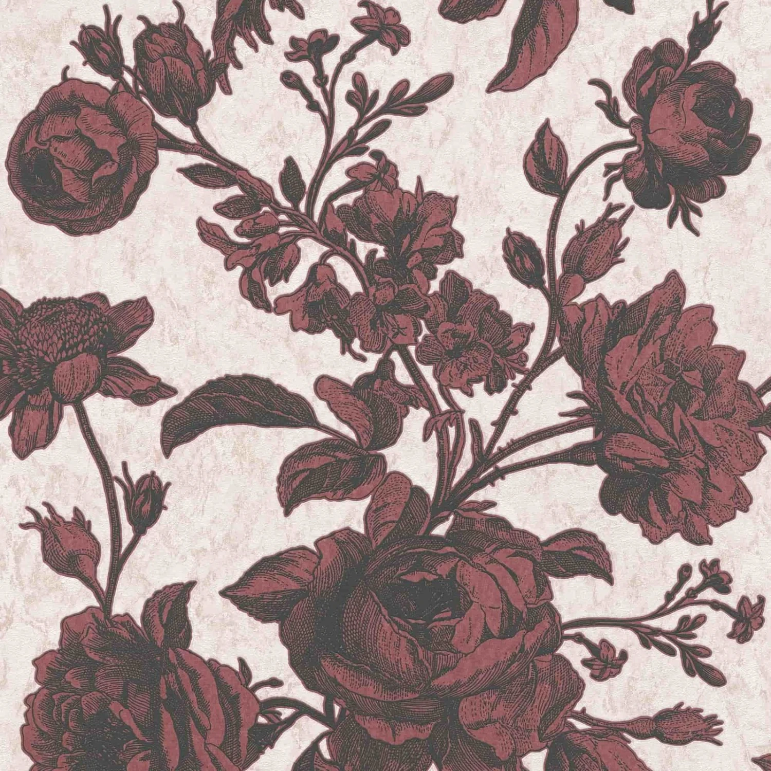 A.S. Creation Tapete Vlies Floral Rosen Rot Rosa Schwarz 38700-4 2 A.S. Creation Tapete Vlies Floral Rosen Rot Rosa Schwarz 38700-4 – Bild 2