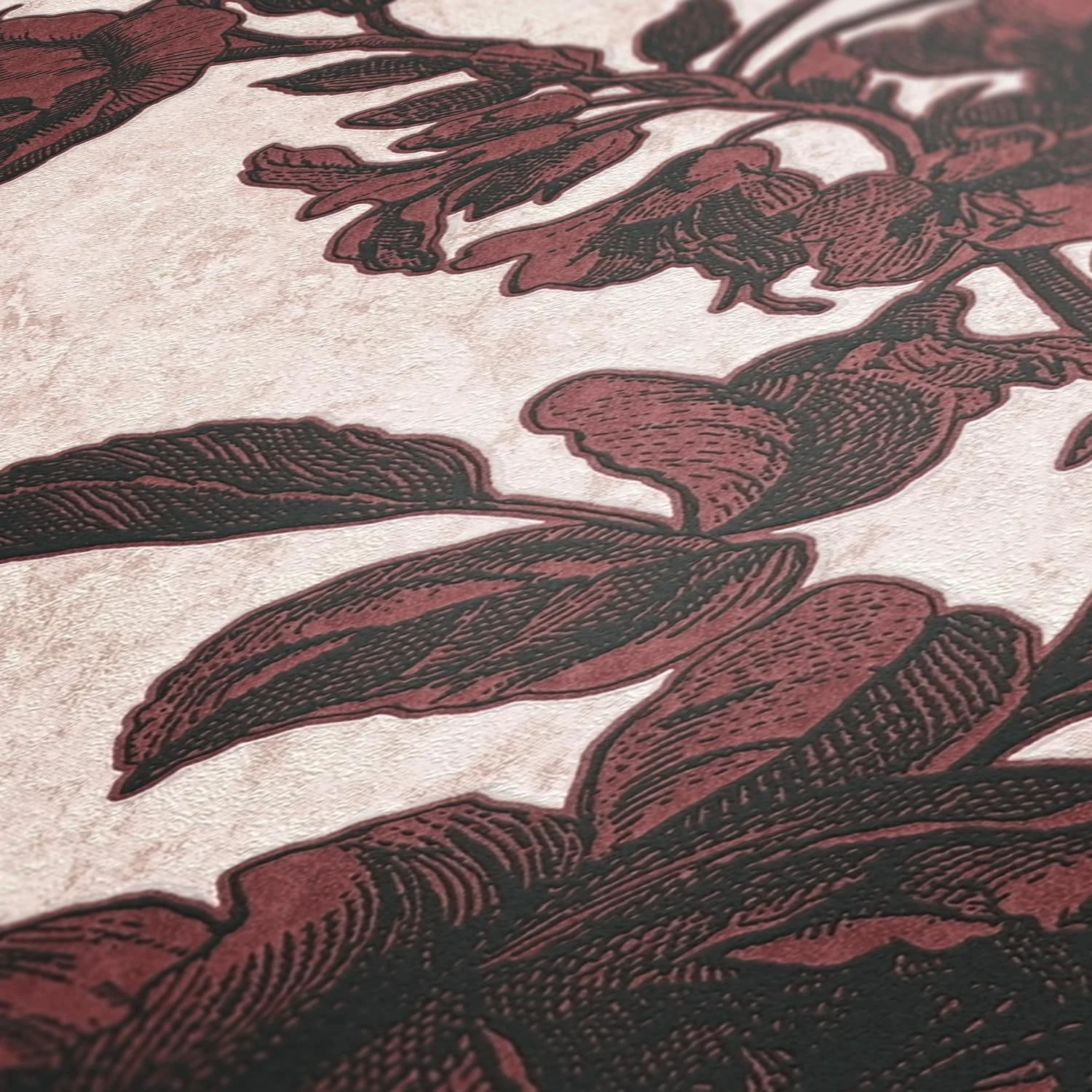 A.S. Creation Tapete Vlies Floral Rosen Rot Rosa Schwarz 38700-4 3 A.S. Creation Tapete Vlies Floral Rosen Rot Rosa Schwarz 38700-4 – Bild 3