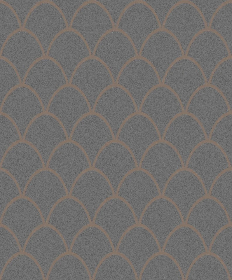 Tapete Vlies Geometrie Bögen Glitzer Anthrazit 32721 2 Tapete Vlies Geometrie Bögen Glitzer Anthrazit 32721 – Bild 2