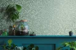 Tapete Vlies Glööckler Blätter Floral Hellgrün 33411