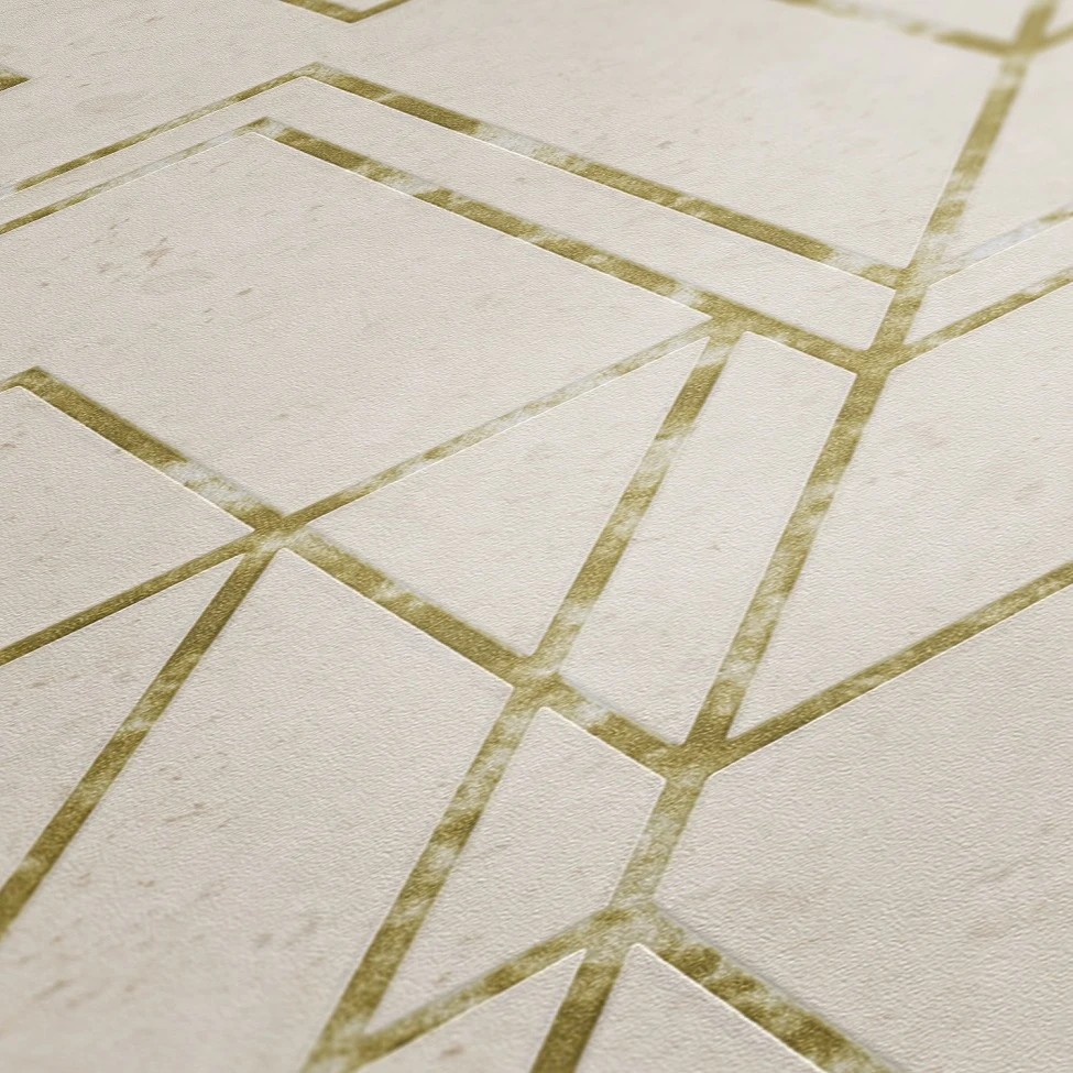 Tapete Vlies Grafik-Muster Beige Gold Metallic 37869-3 2 Tapete Vlies Grafik-Muster Beige Gold Metallic 37869-3 – Bild 2