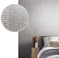 Tapete Vlies Meliert Textil Grau Metallic 85741 -A.S. Creation Verkaufsgeschäft Tapete Vlies Meliert Textil grau Metallic 85741 63210244 1