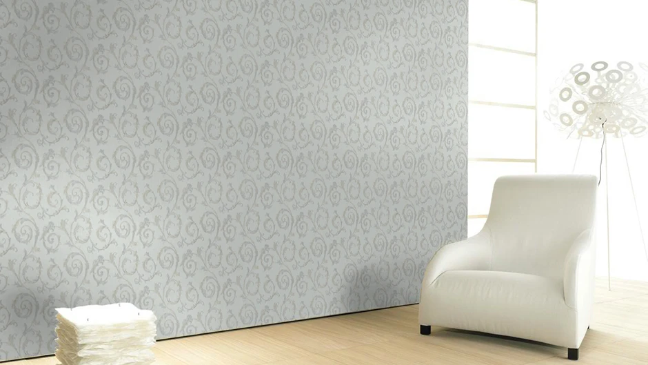 Tapete Vlies Ornament Grau Silber Glanz Marburg 30612 2 Tapete Vlies Ornament Grau Silber Glanz Marburg 30612 – Bild 2