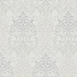 Tapete Vlies Barock Hellgrau Metallic Marburg 58211