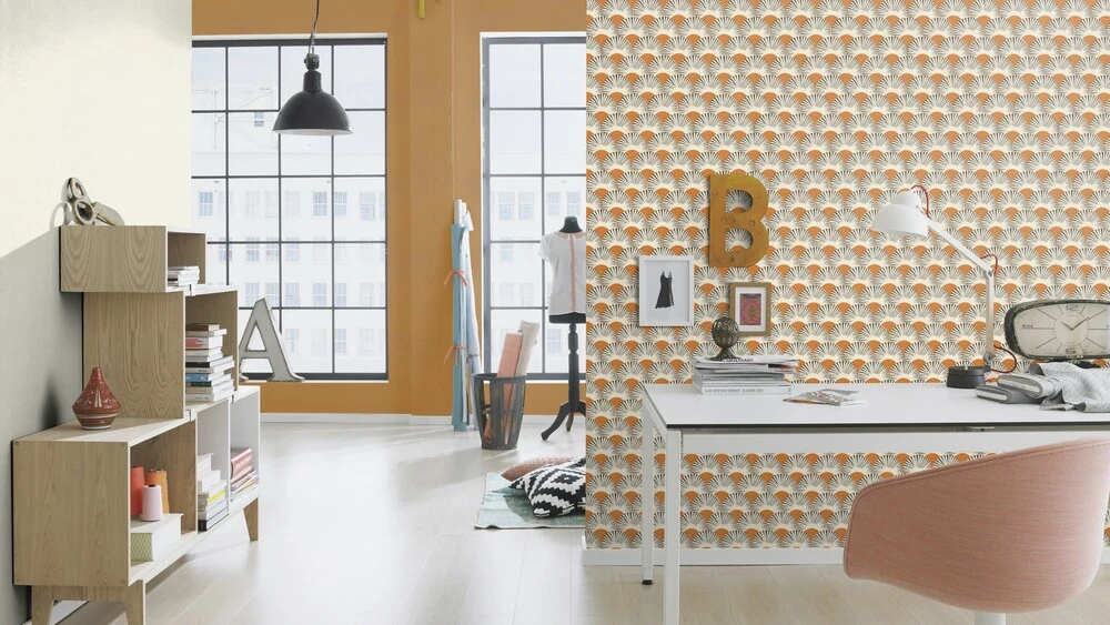 Tapete Vlies Rasch Fächer Japan Braun Schwarz 539356 4 Tapete Vlies Rasch Fächer Japan Braun Schwarz 539356 – Bild 4