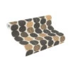 Tapete Vlies Rasch Grafik Kreise Schwarz Gold 539738