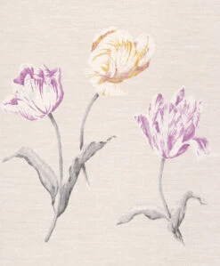 Tapete Vlies Rasch Textil Floral Natur Grauweiß 227603