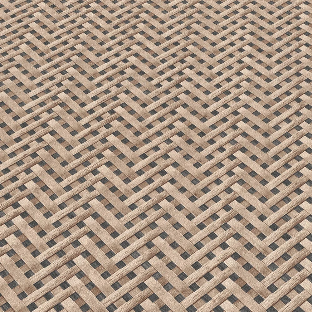 Tapete Vlies Rattan Holz Braun Anthrazit 10209-02 5 Tapete Vlies Rattan Holz Braun Anthrazit 10209-02 – Bild 5