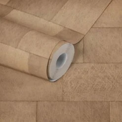 Tapete Vlies Stein-Wand Kupfer-braun 38201-4