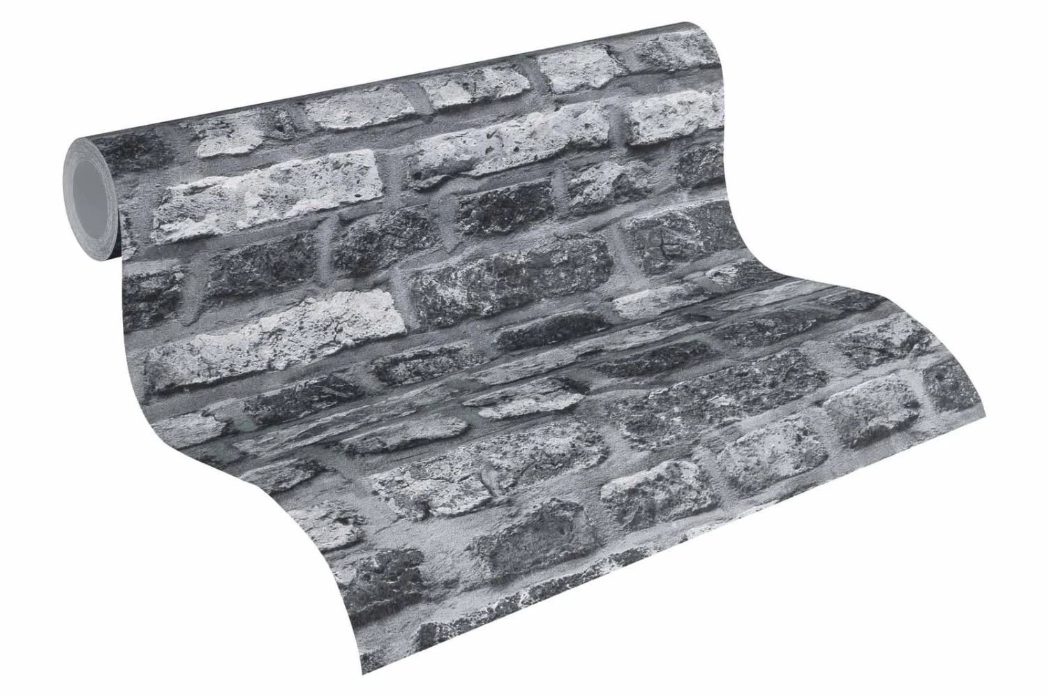 A.S. Creation Vliestapete Mauer Backstein Grau Schwarz Weiß 36281-2 2 A.S. Creation Vliestapete Mauer Backstein Grau Schwarz Weiß 36281-2 – Bild 2
