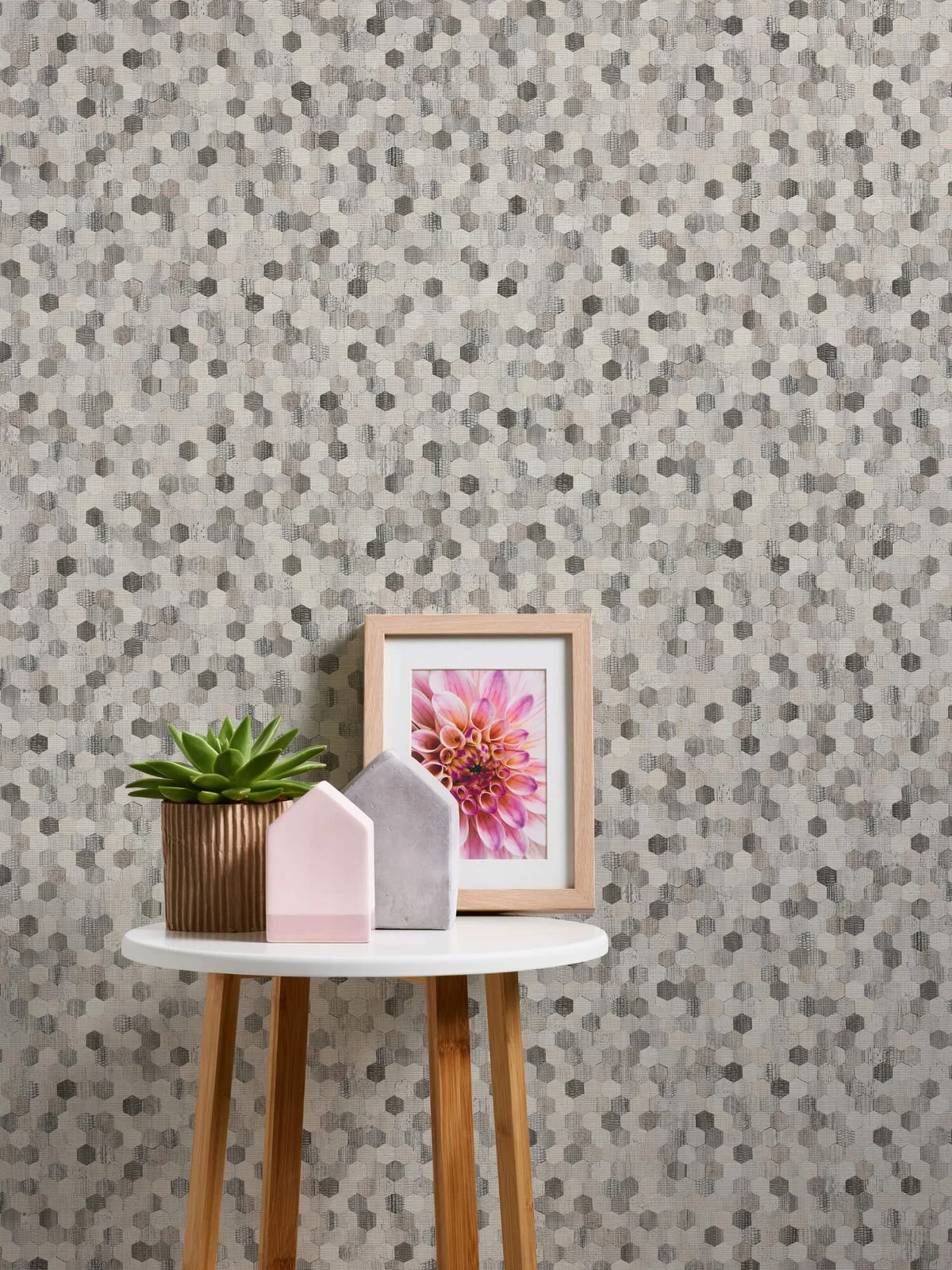 A.S. Creation Tapete Vlies Struktur Mosaik Grau Braun Grau 37463-3 4 A.S. Creation Tapete Vlies Struktur Mosaik Grau Braun Grau 37463-3 – Bild 4