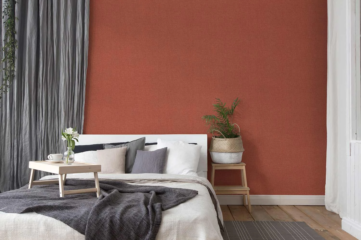 Tapete Vlies Struktur Textil Rot Schwarz 38529-1 5 Tapete Vlies Struktur Textil Rot Schwarz 38529-1 – Bild 5