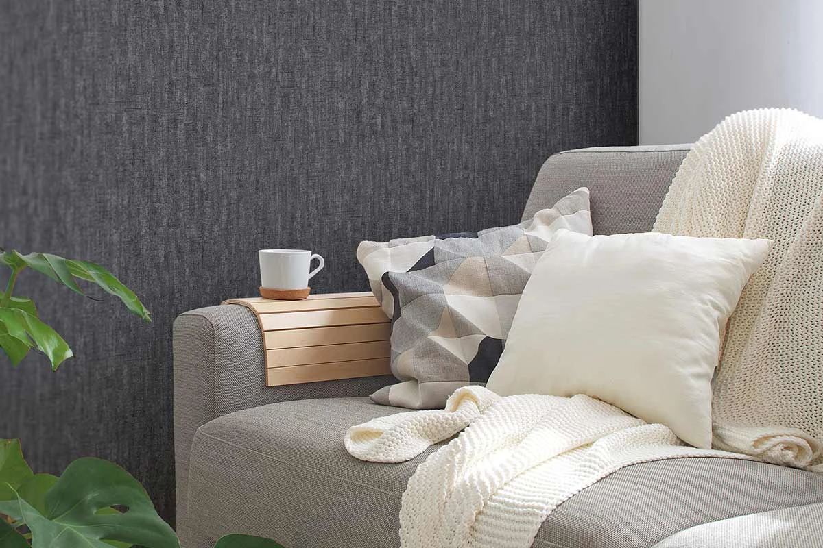 Tapete Vlies Uni Vintage Anthrazit Silber Glanz 38205-2 4 Tapete Vlies Uni Vintage Anthrazit Silber Glanz 38205-2 – Bild 4