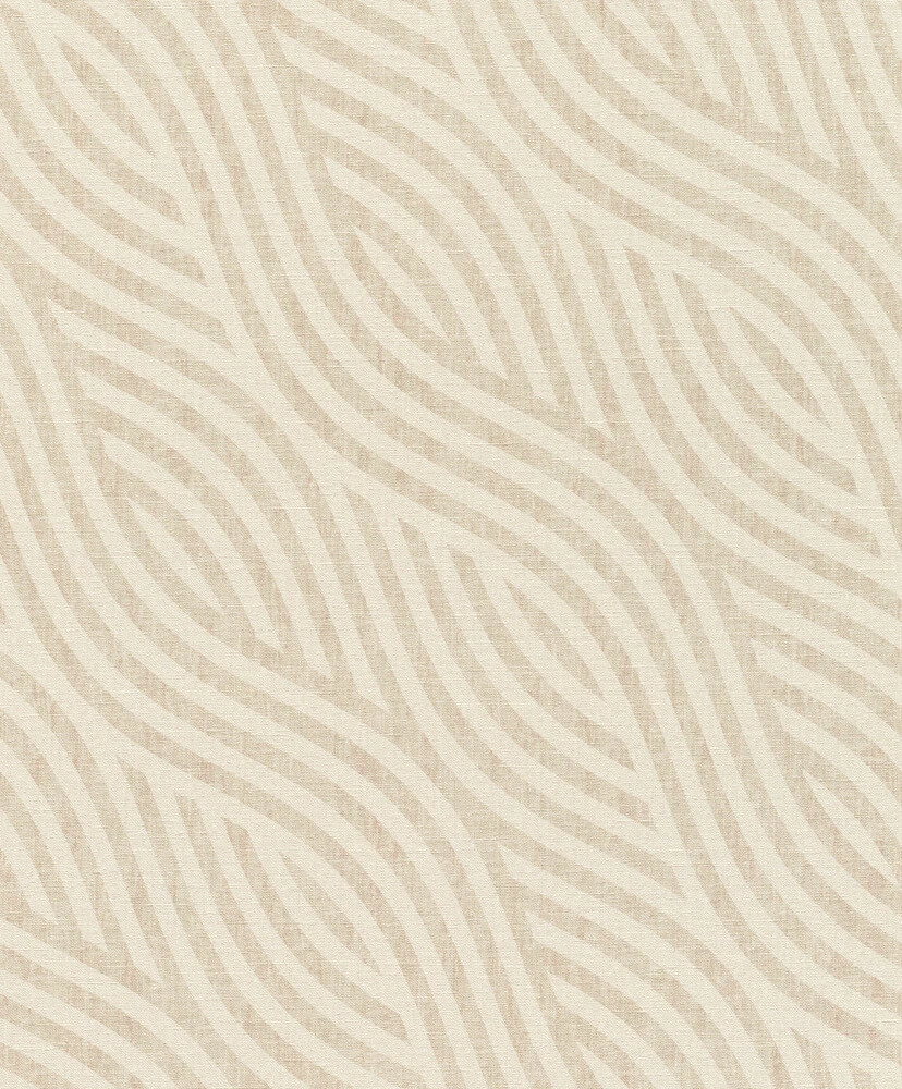 Tapete Vlies Wellen-Design Creme Beige Rasch 704532 2 Tapete Vlies Wellen-Design Creme Beige Rasch 704532 – Bild 2