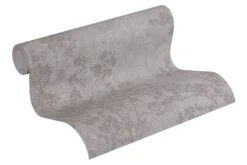 Tapete Vlies Zweige Mit Blüten Grau Anthrazit 37397-1