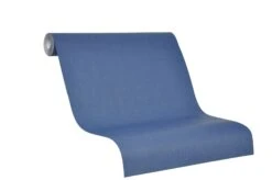 Tapete Vlies Blau Strukturiertes Einfarbig 31840