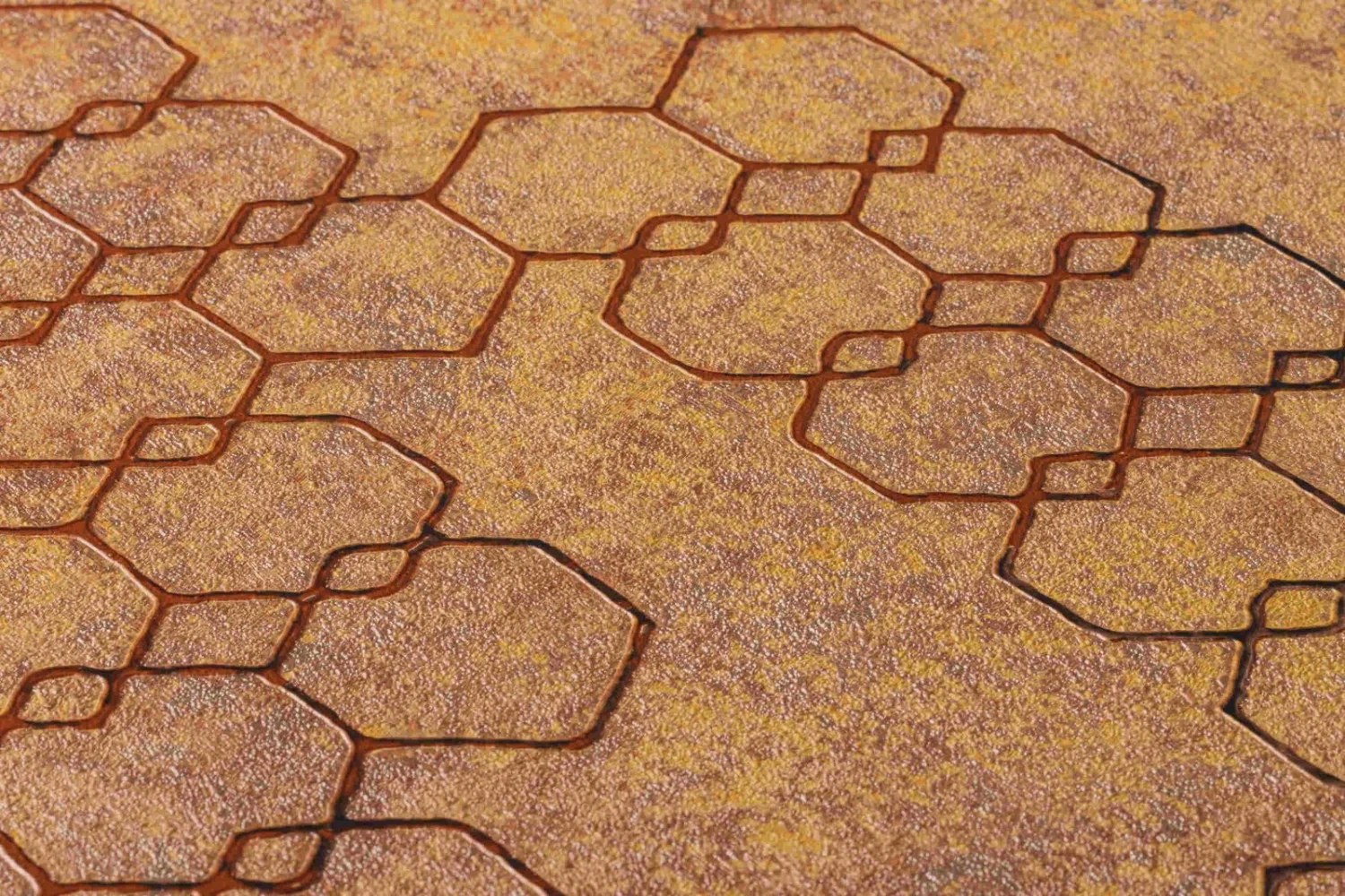 Tapete Vlies Grafisch Muster Orange Kupfer 37424-3 3 Tapete Vlies Grafisch Muster Orange Kupfer 37424-3 – Bild 3