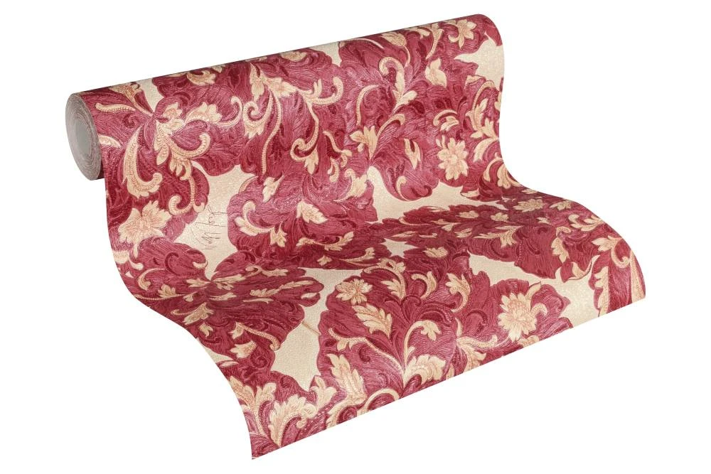 Wolfgang Joop Tapete Ranken Rot-violett Glanz 33869-5 2 Wolfgang Joop Tapete Ranken Rot-violett Glanz 33869-5 – Bild 2