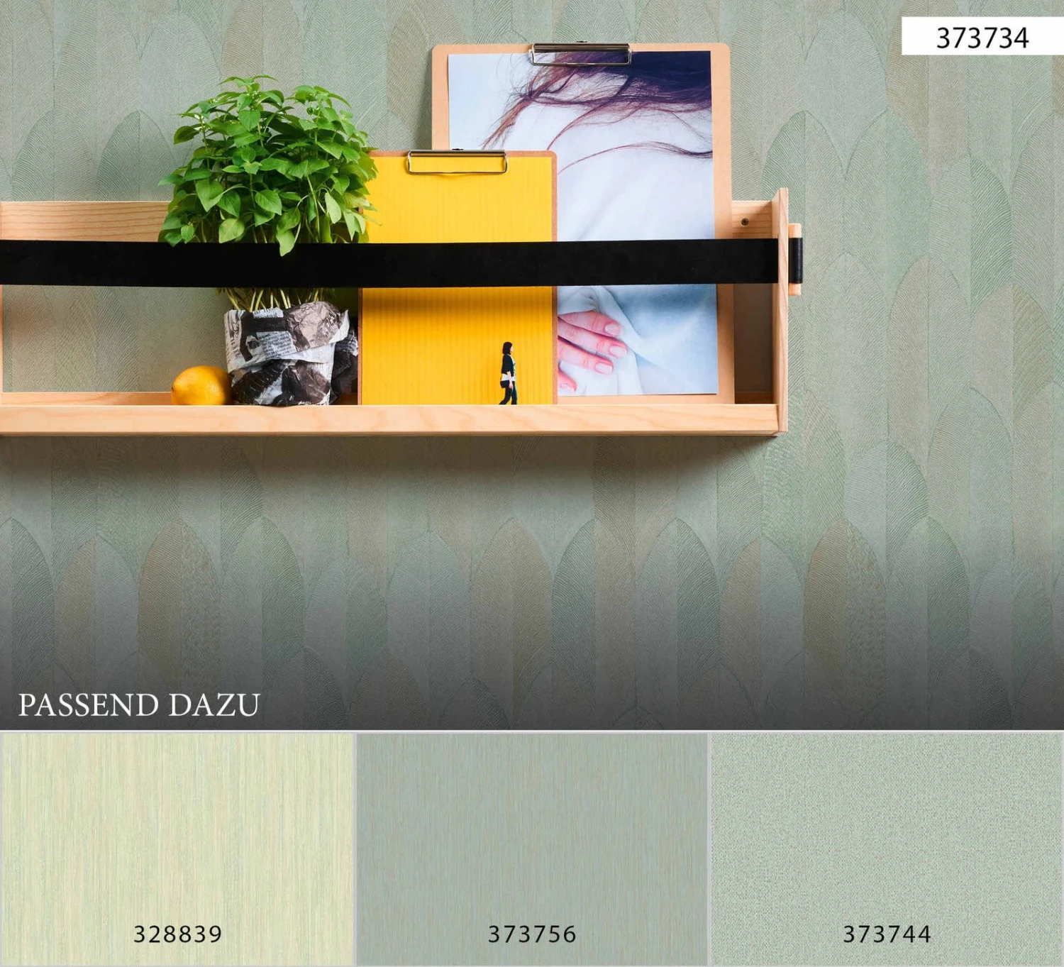 A.S. Creation Tapete Vlies Feder-Motiv Grau Grün Braun 37373-4 6 A.S. Creation Tapete Vlies Feder-Motiv Grau Grün Braun 37373-4 – Bild 6