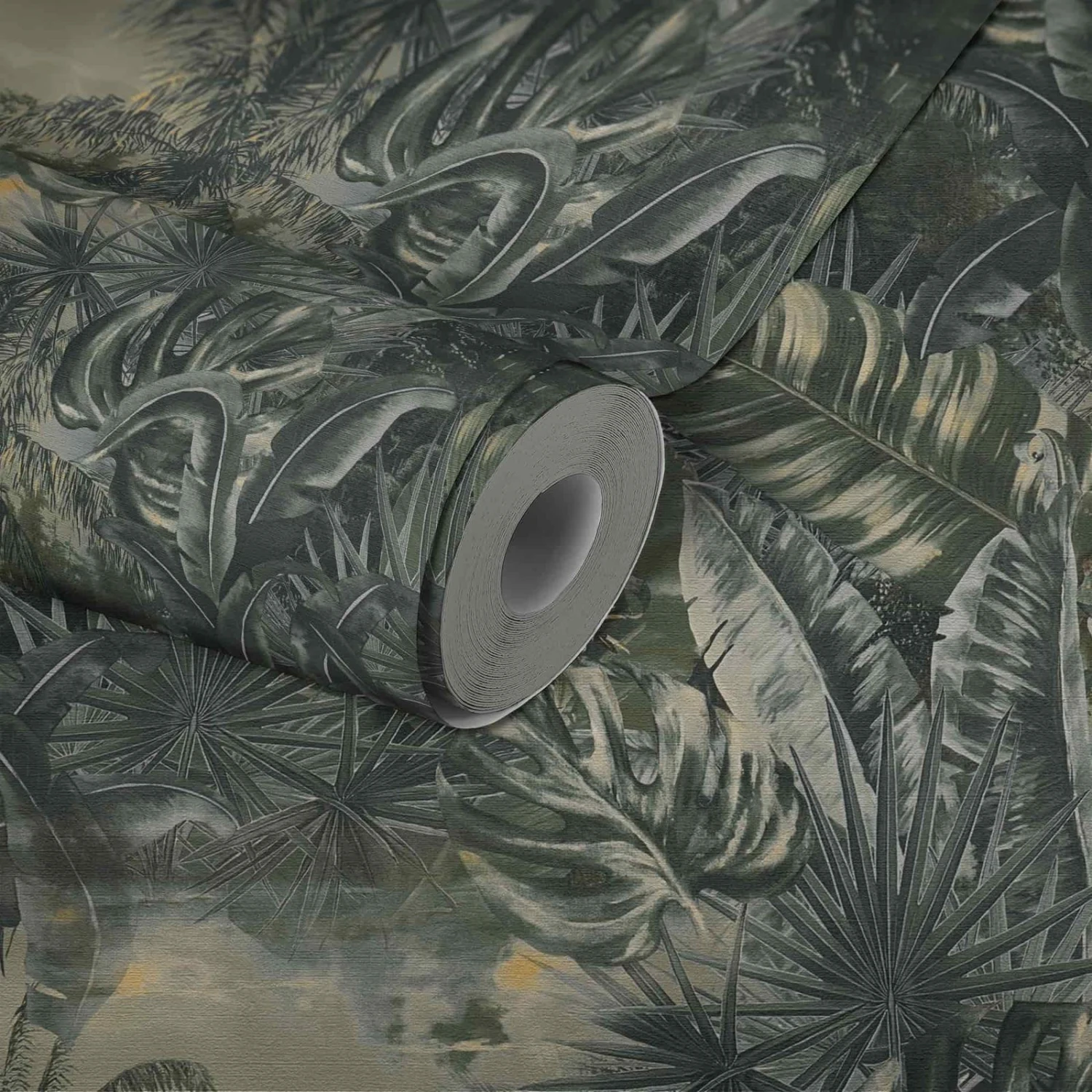 A.S. Creation Tapete Vlies Dschungel Blätter Grau Dunkelgrün 38356-3 4 A.S. Creation Tapete Vlies Dschungel Blätter Grau Dunkelgrün 38356-3 – Bild 4
