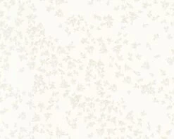 Versace Home Tapete Blüten Weiss Metallic 93585-2