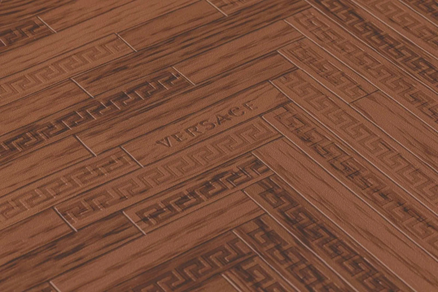 Versace Home Tapete Fischgrät Rot-braun Glanz 370513 2 Versace Home Tapete Fischgrät Rot-braun Glanz 370513 – Bild 2