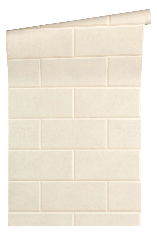 Versace Home Tapete 3D Fliesen Beige-creme 34322-5 2 Versace Home Tapete 3D Fliesen Beige-creme 34322-5 – Bild 2