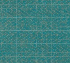 A.S. Creation Vinyltapete Ethno Zick-Zack Blau Kupfer 37174-4