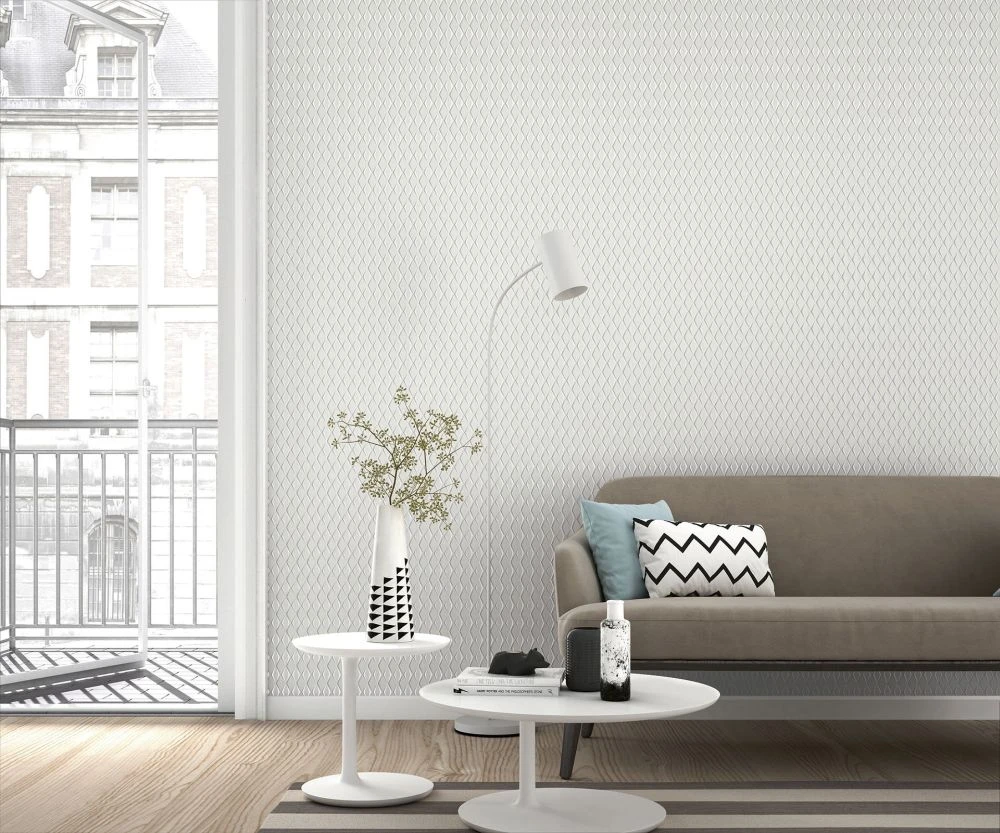 Vlies Tapete Rauten 3D Grau Metallic Rasch Cato 800760 4 Vlies Tapete Rauten 3D Grau Metallic Rasch Cato 800760 – Bild 4