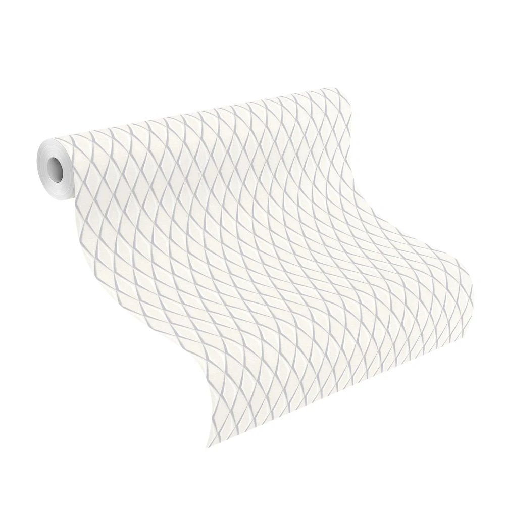 Vlies Tapete Rauten 3D Grau Metallic Rasch Cato 800760 2 Vlies Tapete Rauten 3D Grau Metallic Rasch Cato 800760 – Bild 2