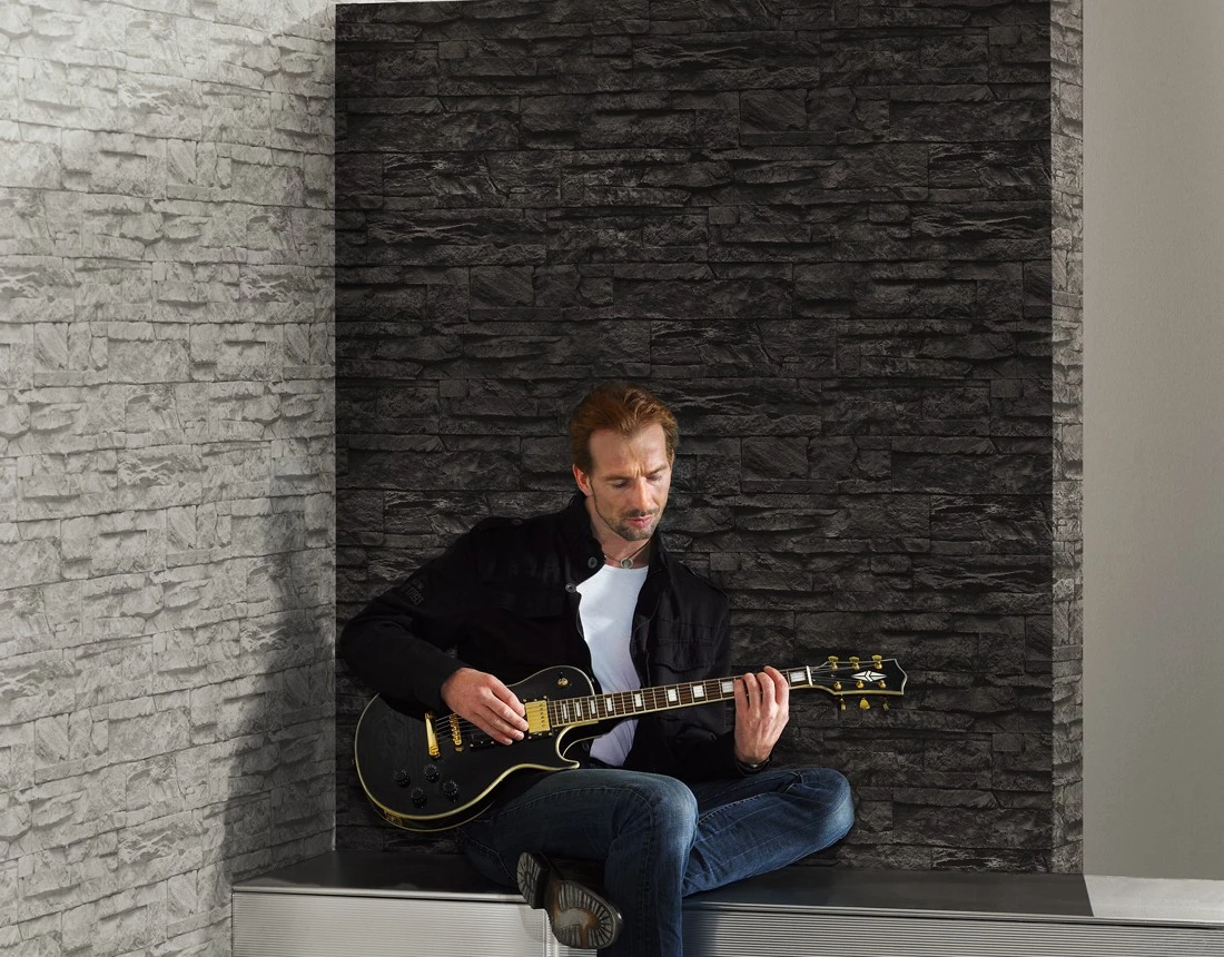 A.S. Creation Vlies Tapete Steinoptik Schwarz AS Creation 7071-23 2 A.S. Creation Vlies Tapete Steinoptik Schwarz AS Creation 7071-23 – Bild 2