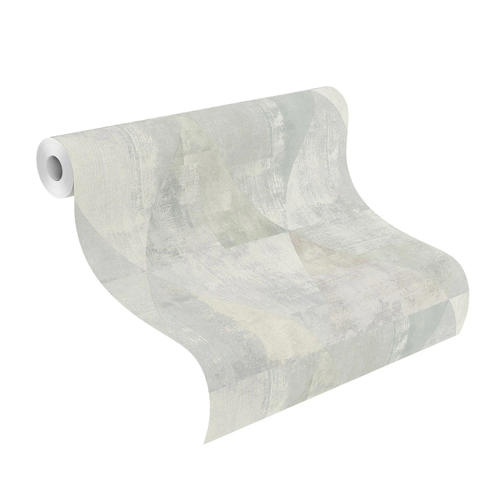 Vlies Tapete Used Dreiecke Grau Graugrün Rasch 410952 2 Vlies Tapete Used Dreiecke Grau Graugrün Rasch 410952 – Bild 2