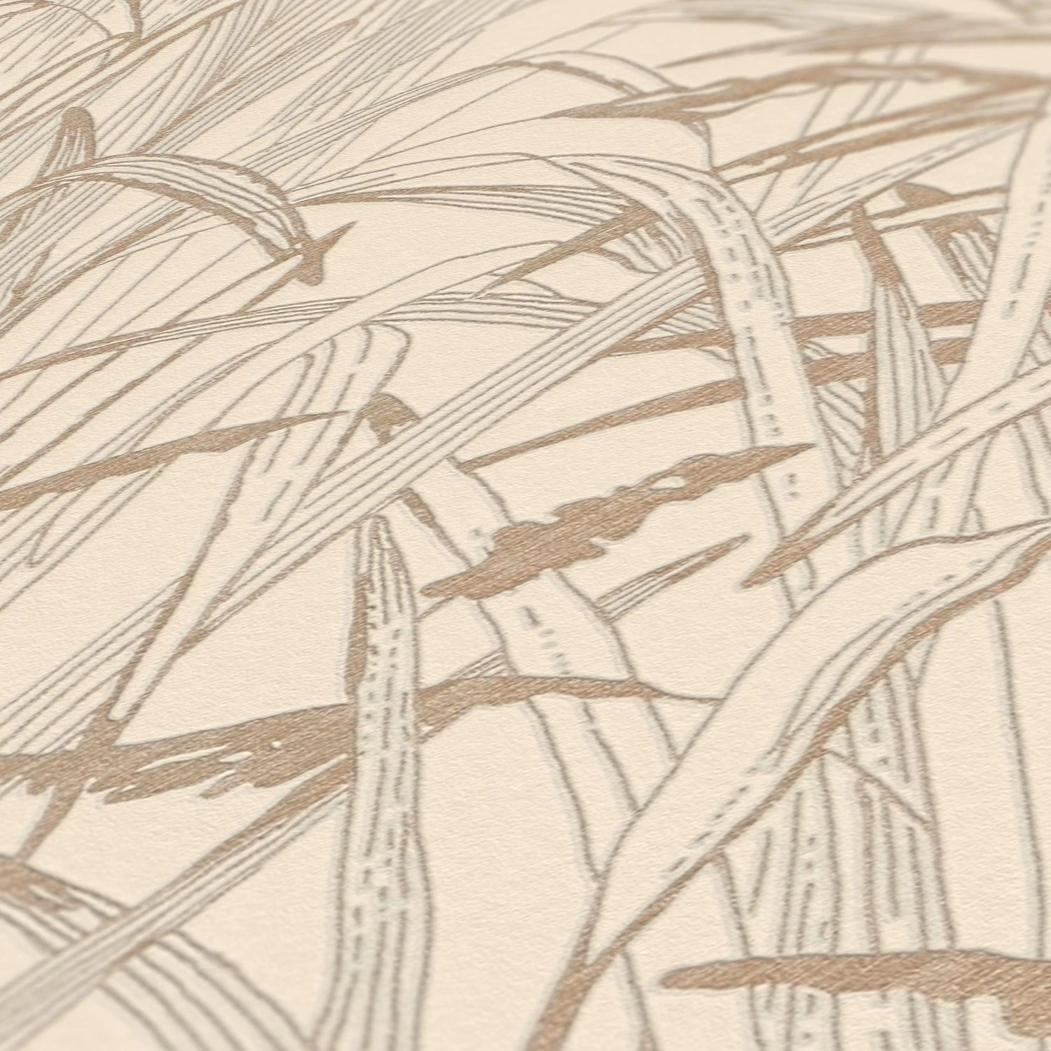 A.S. Creation Vliestapete 386002 Blätter Creme Kupfer Metallic 6 A.S. Creation Vliestapete 386002 Blätter Creme Kupfer Metallic – Bild 6