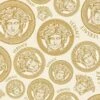 Versace Vliestapete 38611-5 Medusa Logo Weiß