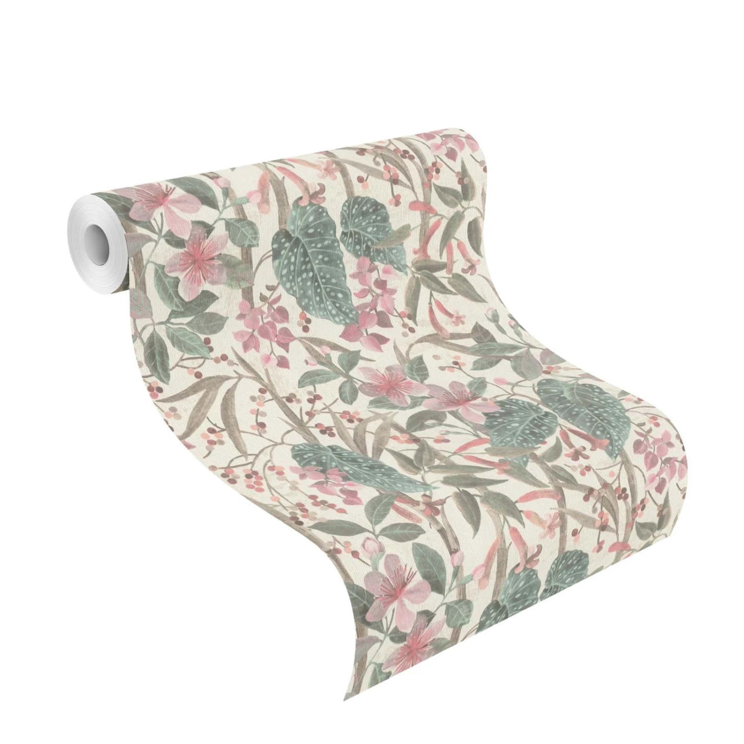 Vliestapete 538212 Rasch Cremeweiß Rosa Blumen 4 Vliestapete 538212 Rasch Cremeweiß Rosa Blumen – Bild 4